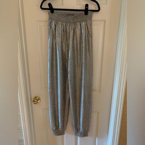 By Anthropologie Metallic Joggers